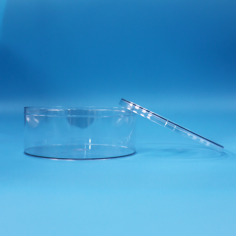 Bpa Free PET Wide Mouth Round PET Clear Food Dried Fruit Storage Containers Lids Bulk