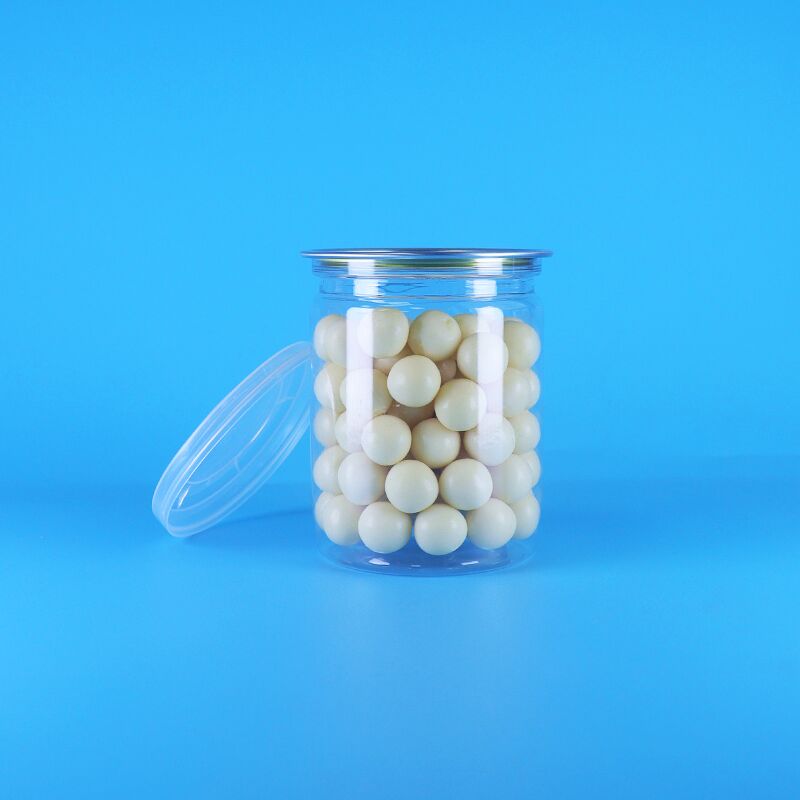 Couvercles faciles à ouvrir Noix de la jungle sauvage biologiques Aliments secs Boîtes à pop-corn en plastique PET transparent