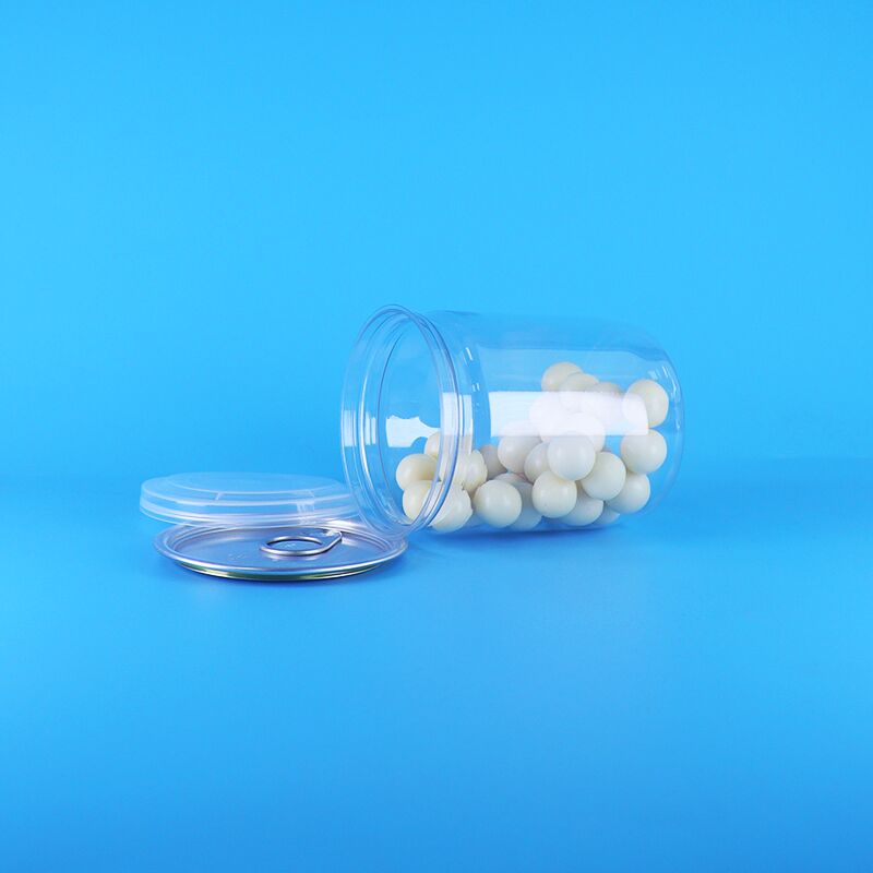 Couvercles faciles à ouvrir Noix de la jungle sauvage biologiques Aliments secs Boîtes à pop-corn en plastique PET transparent