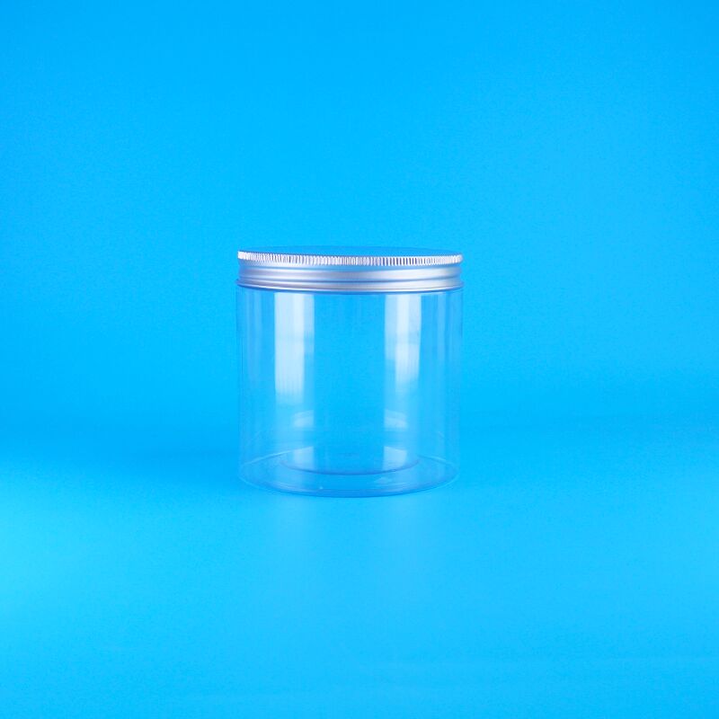Pot de nourriture avec couvercle facile à ouvrir, café, bonbons, biscuits, thé à la rose, plastique transparent, pot en PET