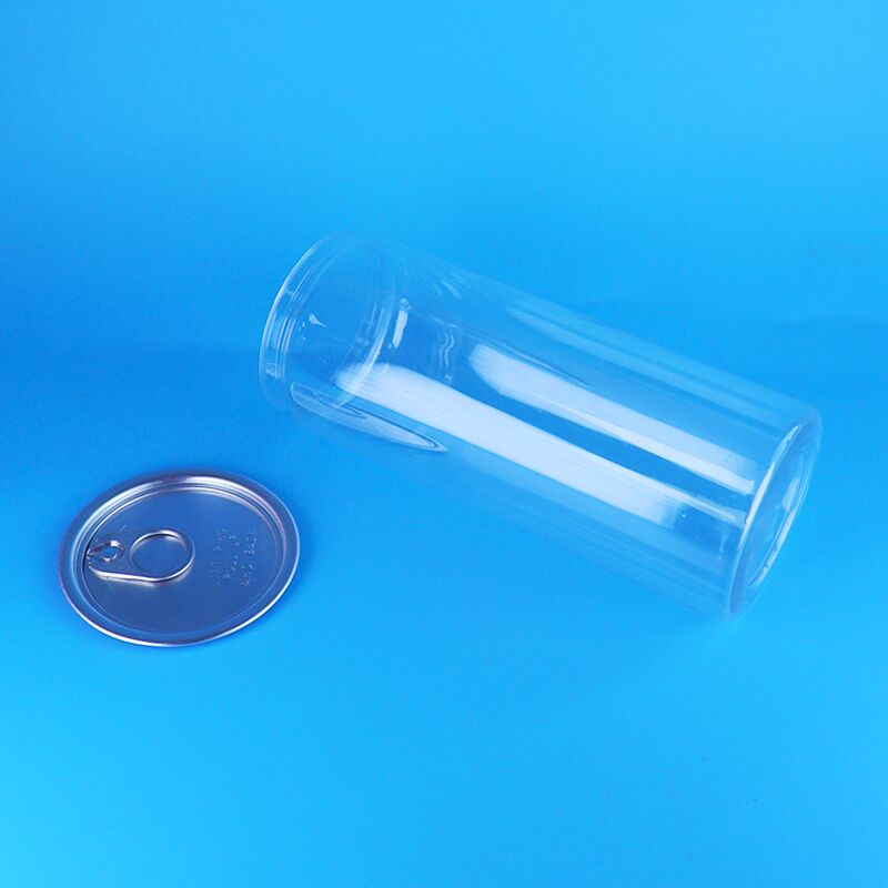 Boîte de boissons en PET sans BPA avec couvercle facile à ouvrir et capacité de 520 ml pour boissons et sodas