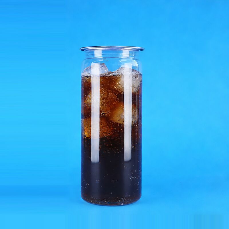 Des boissons en plastique en PET de haute qualité, étanches facilement et avec un couvercle ouvert