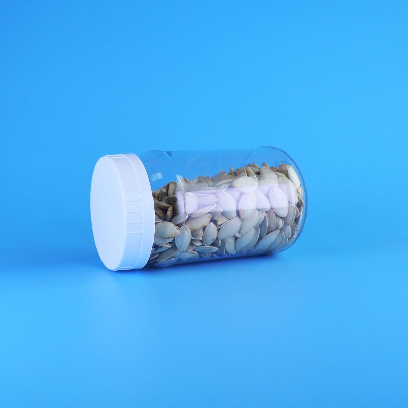 220 ml de pot en plastique PET transparent avec bouchon à vis blanc pour les solutions d'emballage alimentaire de confiture de salade