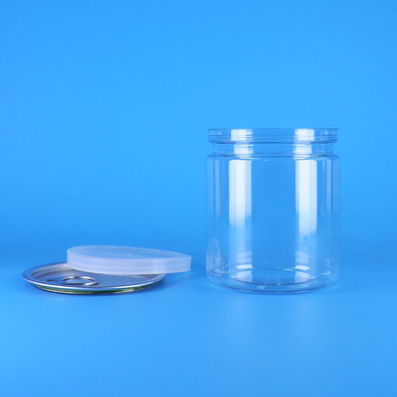 Étanche à l'air 250 ml PET Facile à ouvrir le couvercle plastique Pêches en boîte de jambon pois Solution d'emballage alimentaire