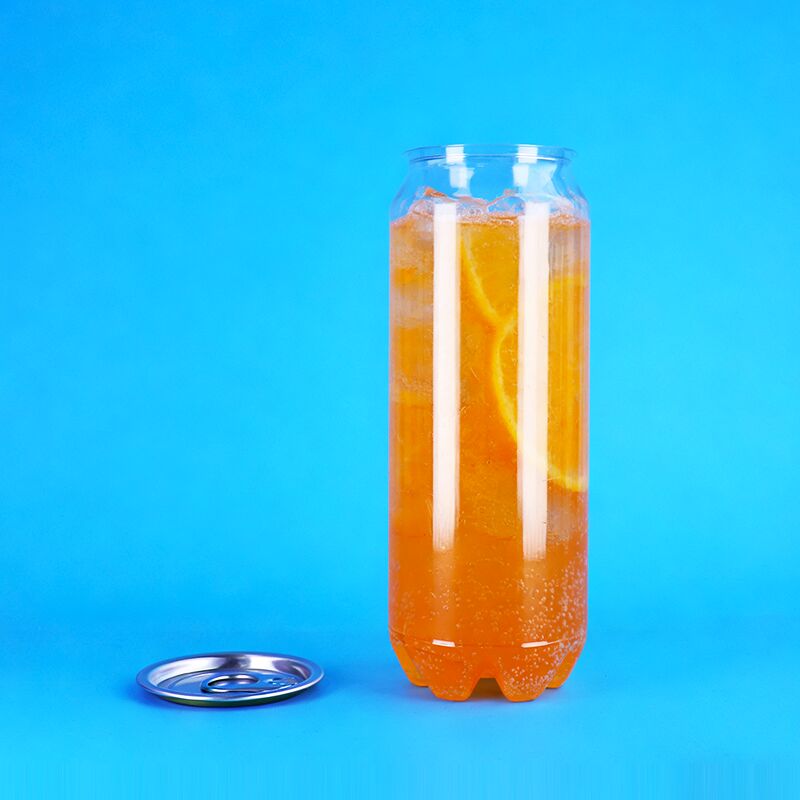 Boîte en plastique PET avec couvercle ouvert facilement de capacité 500 ml étanche aux fuites pour les boissons gazeuses et les boissons alcoolisées