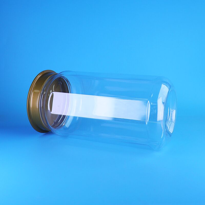 100% Airtight Food Grade PET Plastic Storage Jar with Custom Design for Raisin Walnut Fruit Jelly