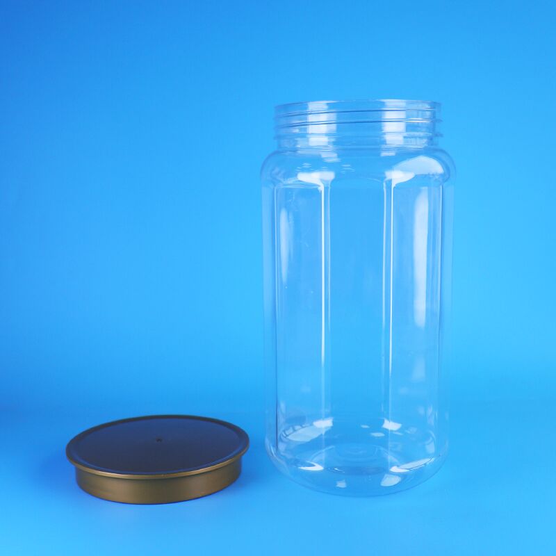 Résolutions d'emballage alimentaire bien scellant PET Plastic Jars de stockage Conception personnalisée pour les aliments