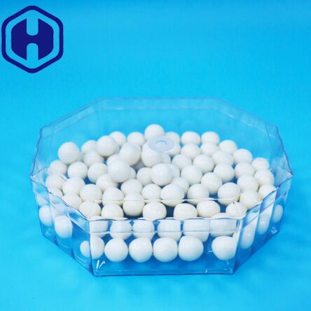 Boîte d'emballage octogonale en plastique PET pour bonbons aux fruits secs, noix, biscuits, qualité alimentaire