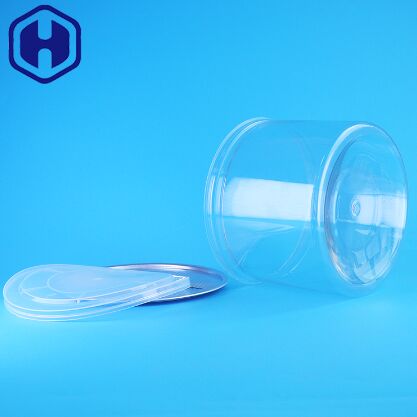 Bocal 100% hermétique en plastique PET de qualité alimentaire avec couvercle facile à ouvrir pour l'emballage de fruits secs et de noix