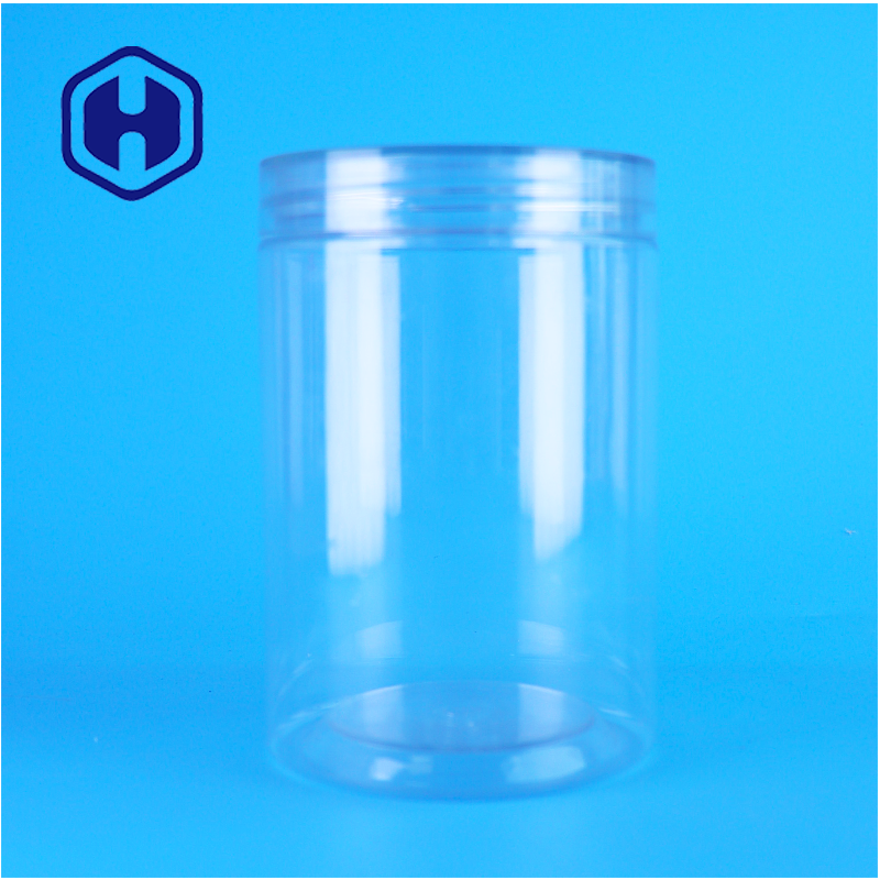 Jars en PET ronds transparentes pour gâteaux et grains de café Modèles de jars en PET existants personnalisables