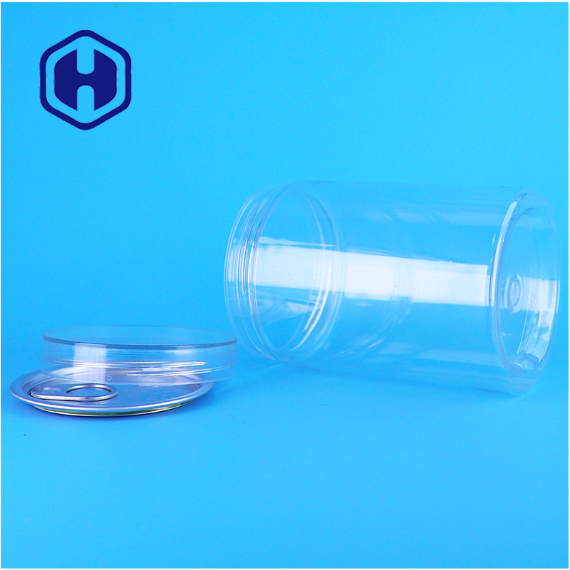 Pot de nourriture pour animaux de compagnie en plastique PET transparent de haute qualité de forme ronde, moule personnalisé selon le dessin du client