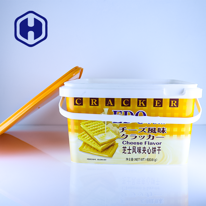 IML Technologie Container en plastique pour aliments personnalisés Avantages du contrôle de la qualité pour les biscuits Emballage de bonbons