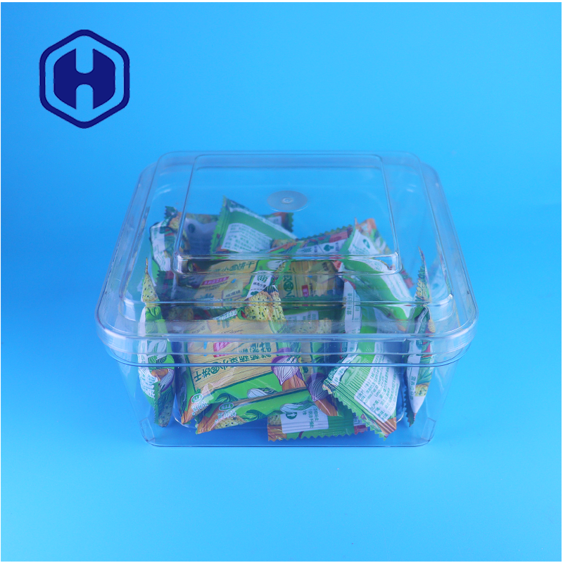 Boîte transparente d'emballage alimentaire en PET pour biscuits et biscuits au beurre, usine de conteneurs en plastique OEM