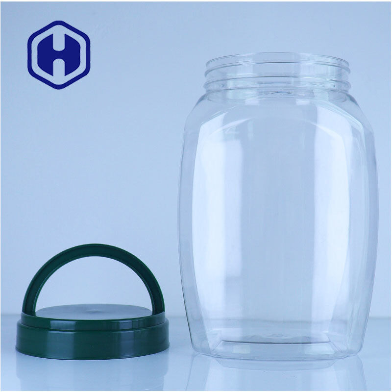 Fabricant de pot en plastique de produits de nutrition de poudre de protéine d'ANIMAL FAMILIER clair avec des couvercles à vis
