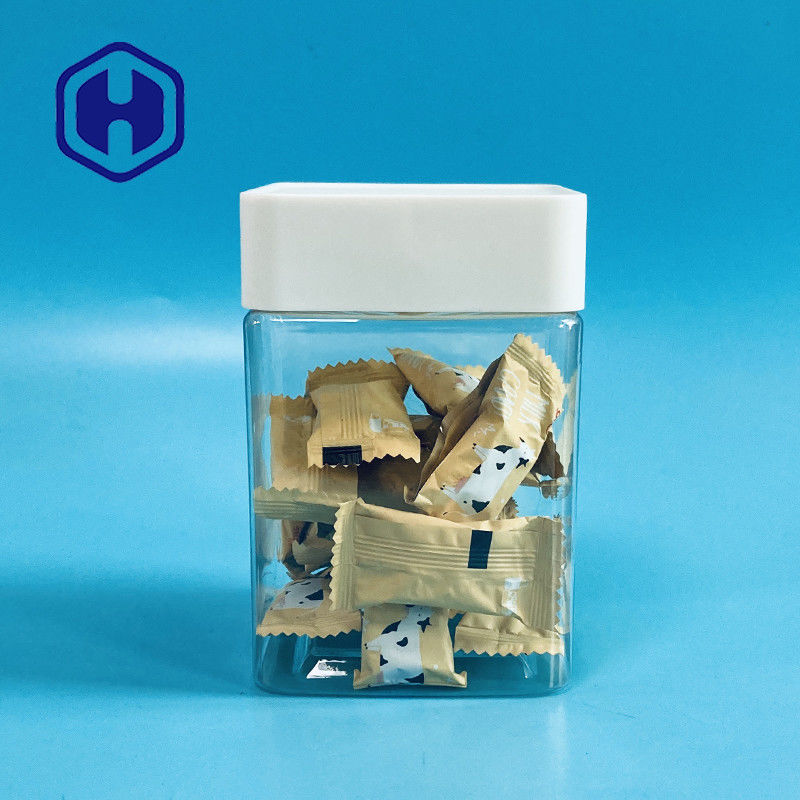 La boîte à biscuits en plastique claire d'animal familier pour la noix de graines de guimauve de dates a séché le fruit végétal