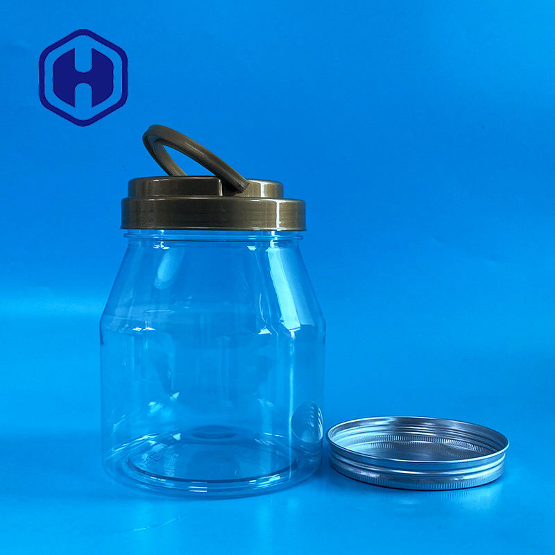 pots en plastique clairs vides de 900ml 30oz pour les biscuits konjac de Jelly Gummy Cat Dog Snacks