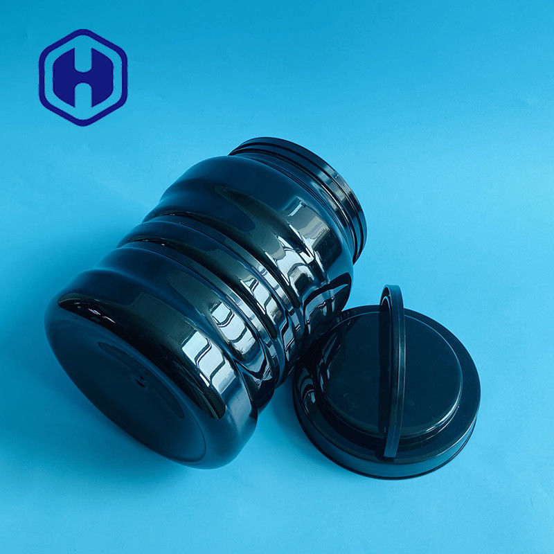 Pot en plastique d'ANIMAL FAMILIER de poignée faite sur commande du couvercle à visser 2450ml pour le métal d'écrou de vis petites pièces