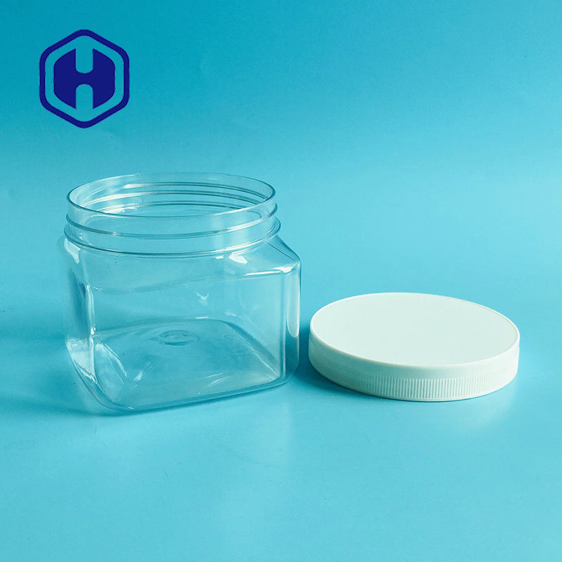 le pot en plastique cosmétique de place de 500g 17.63oz pour le corps frottent la poudre de bébé de crème