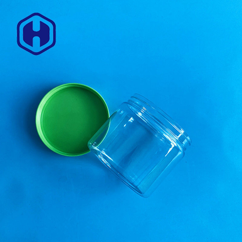 Vis sur le pot en plastique de bouche d'animal familier de preuve large de fuite 450ml 15oz pour des bonbons à biscuits