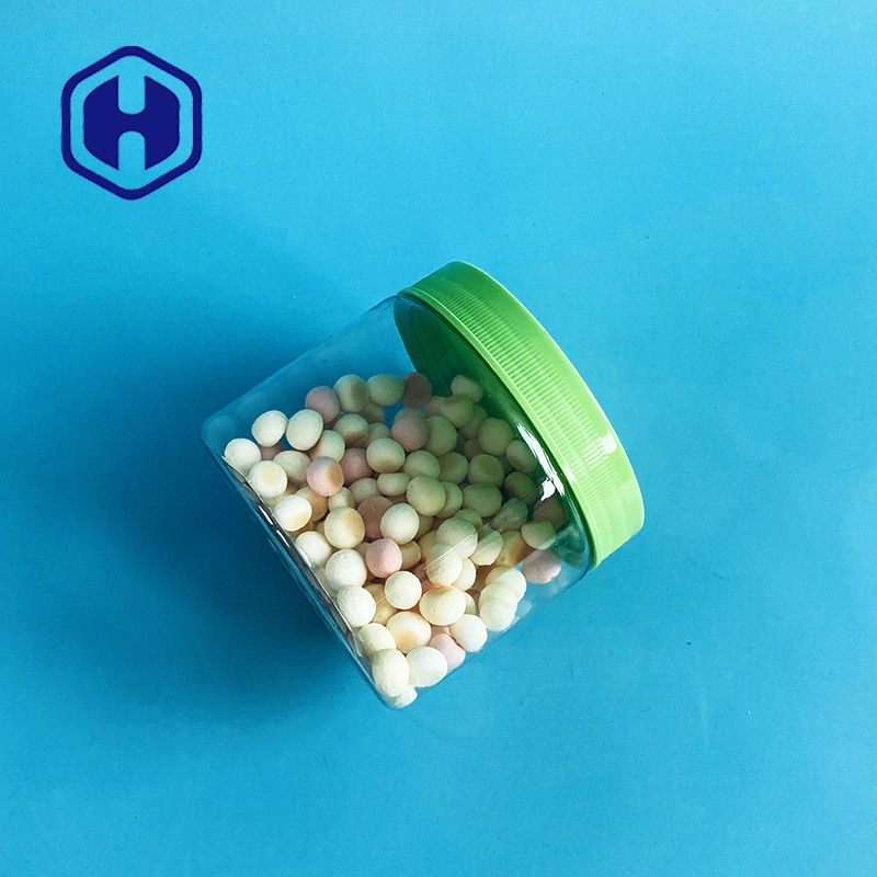 Vis sur le pot en plastique de bouche d'animal familier de preuve large de fuite 450ml 15oz pour des bonbons à biscuits