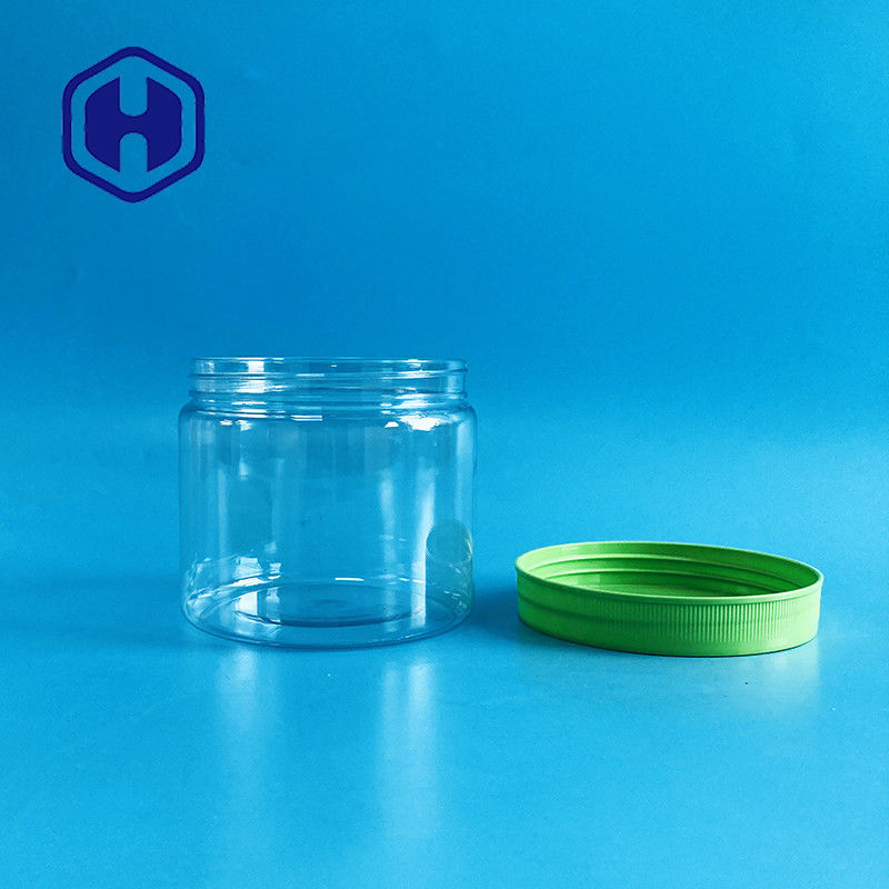 Vis sur le pot en plastique de bouche d'animal familier de preuve large de fuite 450ml 15oz pour des bonbons à biscuits