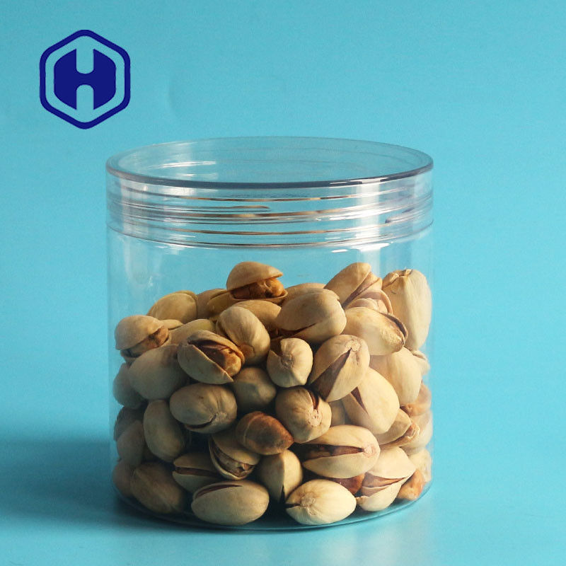 Animal familier large de bouche d'arachides en plastique hermétiques transparentes de boîtes autour de chapeau de Ring Pull Eoe With Screw