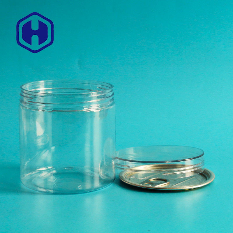 Animal familier large de bouche d'arachides en plastique hermétiques transparentes de boîtes autour de chapeau de Ring Pull Eoe With Screw