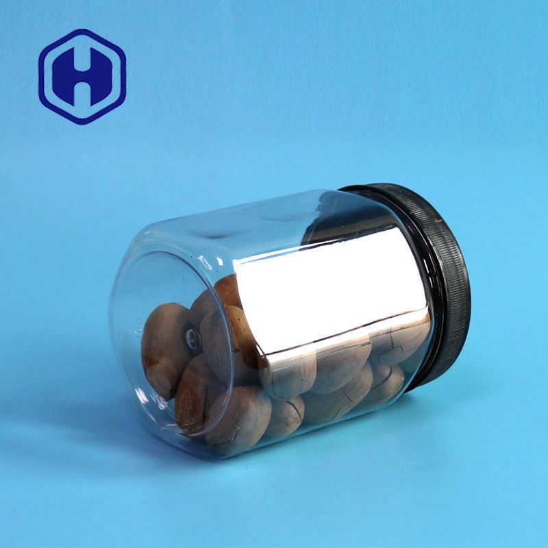 Veggie Chips Packaging de lucette de farine d'avoine de farine d'avoine de récipient en plastique d'hexagone de 630ml 21.5oz