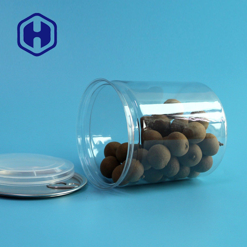 le plastique 750ml clair met en boîte la catégorie comestible d'impression d'écran emballant Bpa l'animal familier vide que libre peut couvercle ouvert facile