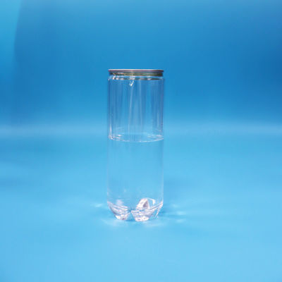 Boîte de boissons en PET transparente vide et étanche avec couvercle en aluminium facile à ouvrir