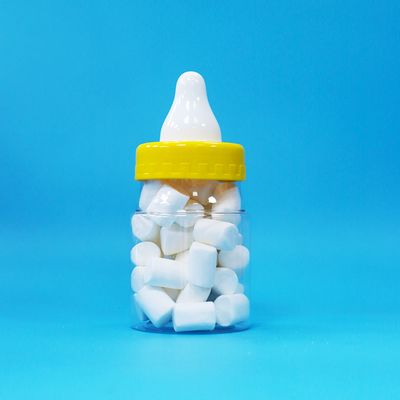 Pot en plastique PET transparent de qualité alimentaire avec bouchon à vis pour aliments, bonbons et biscuits