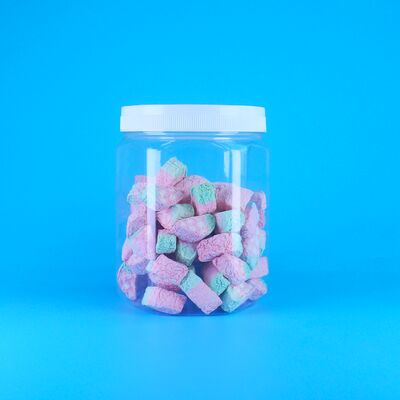 Hexagonal transparent en PET plastique sucre de lait de coco comprimé de vitamine