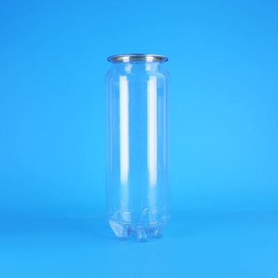 Boîte en plastique PET avec couvercle ouvert facilement de capacité 500 ml étanche aux fuites pour les boissons gazeuses et les boissons alcoolisées