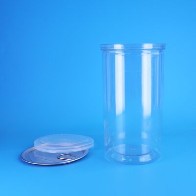 Bocal transparent en PET pour sceller les puits avec couvercles en aluminium faciles à ouvrir et options de conception personnalisée