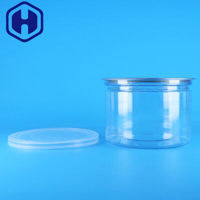 Couvercle rond en PET plastique facile à ouvrir pour boîte de conserve alimentaire, bonbons, biscuits, collations, thé
