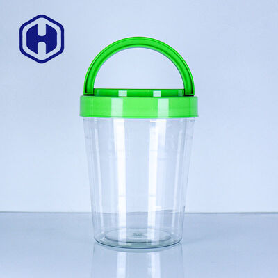 Fabricant de flacons ronds en plastique à bouche large et transparente, porte-couvercle FSSC22000