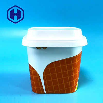 22 oz IML Tubs pour les noix de cacao congelées glace noix de mangue arachide beurre de karité corps