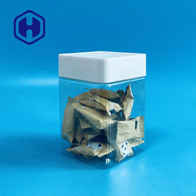 La boîte à biscuits en plastique claire d'animal familier pour la noix de graines de guimauve de dates a séché le fruit végétal